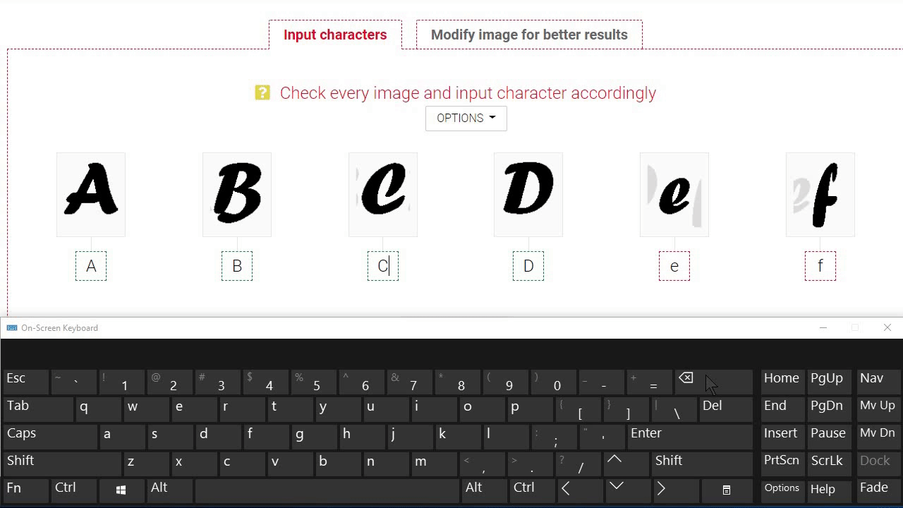 Delete all letters