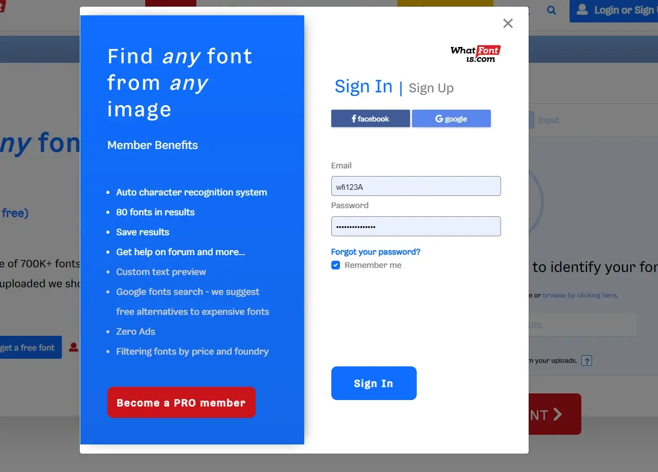 Promo Code Login or Sign Up step 1