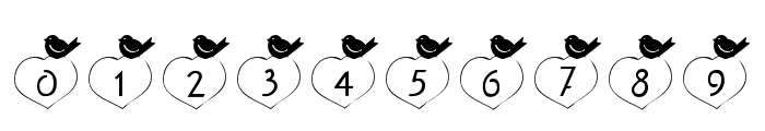 101! Birdie LuV Font OTHER CHARS