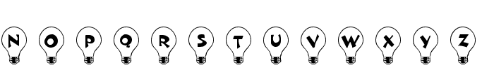 101! Bright Idea Font LOWERCASE