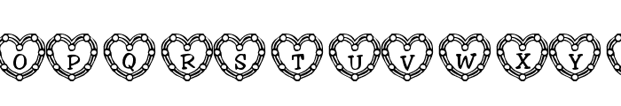 101! Heart Deco Font UPPERCASE