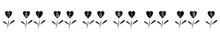 101! Love Garden Font LOWERCASE