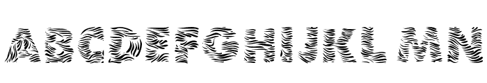 101! Zebra Print free Font - What Font Is