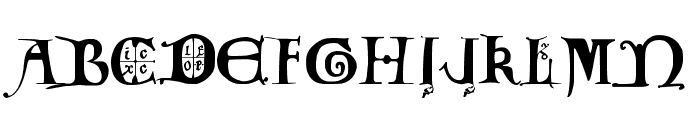 12th century caps Font UPPERCASE