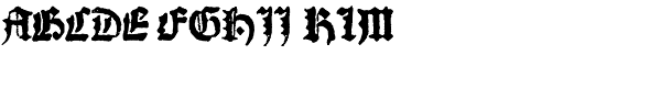 1462 Bamberg Normal Font UPPERCASE