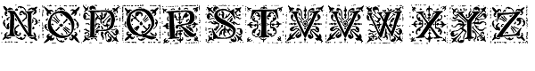 1512 Initials Normal Font LOWERCASE