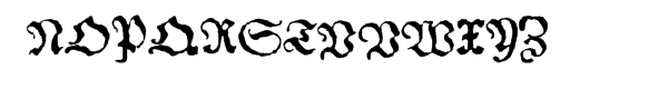 1534 Fraktur Normal Font UPPERCASE