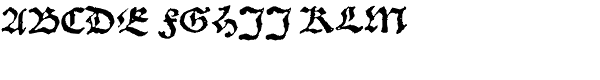 1538 Schwabacher Normal Font UPPERCASE