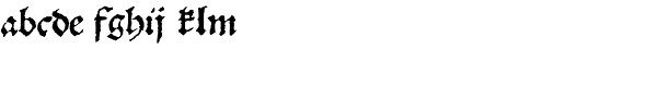 1538 Schwabacher Normal Font LOWERCASE