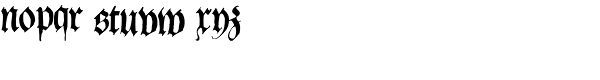 1543 German Deluxe Titling Font LOWERCASE