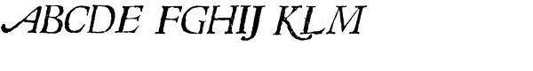 1543 Humane Jenson Italic Font UPPERCASE