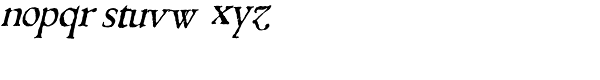 1543 Humane Jenson Italic Font LOWERCASE