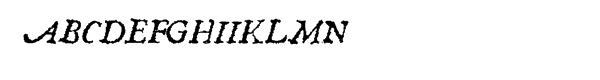 1557 Italique Font UPPERCASE