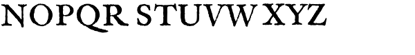 1689 GLC Garamond Pro Normal Font UPPERCASE
