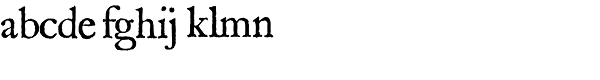 1689 GLC Garamond Pro Normal Font LOWERCASE