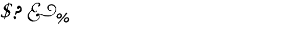 1741 Financiere Italic Font OTHER CHARS