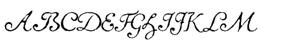 1741 Financiere Italic Font UPPERCASE