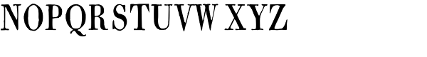 1820 Modern SC Narrow Font UPPERCASE