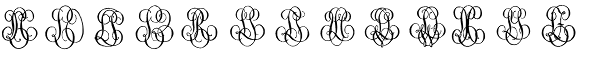1864 GLC Monogram KL Font LOWERCASE