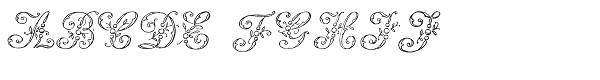 1886 Romantic Initials Font LOWERCASE