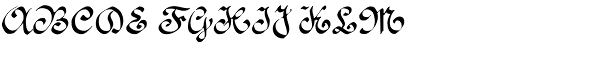 1890 Registers' Script Normal Font UPPERCASE