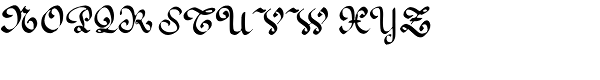 1890 Registers' Script Normal Font UPPERCASE