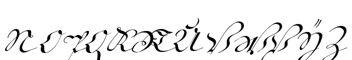 18th Century Kurrent Start Font UPPERCASE