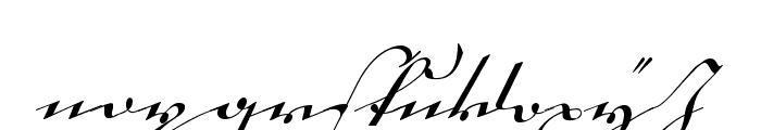 18th Century Kurrent Start Font LOWERCASE