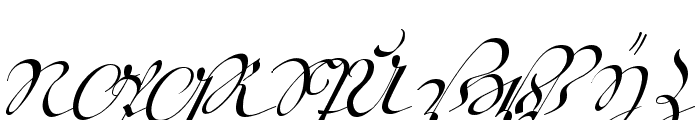 18th Century Kurrent Text Font UPPERCASE