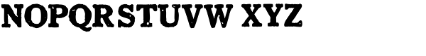 1906 French News Caps Bold Font LOWERCASE
