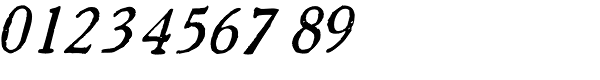 1906 French News Italic Font OTHER CHARS