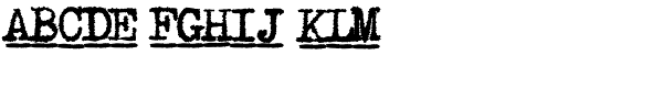 1913 Typewriter Carbon Bold Font UPPERCASE