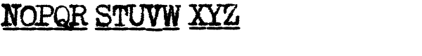 1913 Typewriter Carbon Bold Font UPPERCASE