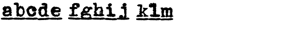 1913 Typewriter Carbon Bold Font LOWERCASE