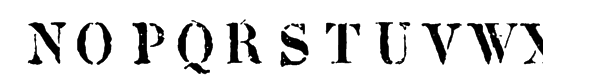 1917 Stencil Monospace Normal Font LOWERCASE