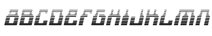 1968 Odyssey Gradient Italic Font UPPERCASE