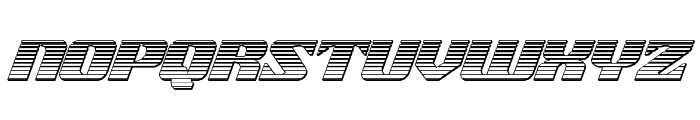 21 Gun Salute Chrome Italic Font LOWERCASE