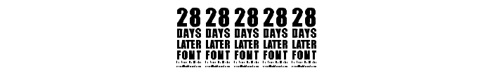 28 Days Later Font OTHER CHARS
