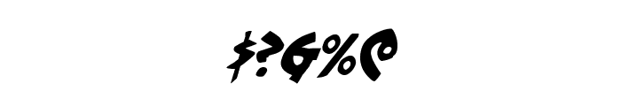 300 Trojans Condensed Italic Font OTHER CHARS