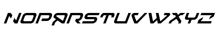 4114 Blaster Super-Italic Font UPPERCASE