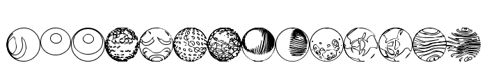 52 Sphereoids Font UPPERCASE