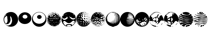 52 Sphereoids Font LOWERCASE