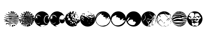 52 Sphereoids Font LOWERCASE