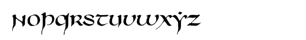 750 Latin Uncial Font LOWERCASE