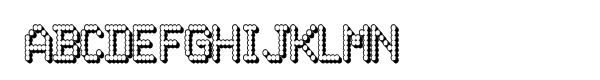 80s PSL Outline Font UPPERCASE