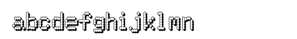 80s PSL Outline Font LOWERCASE