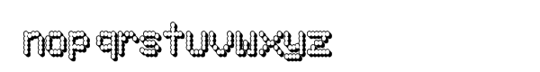80s PSL Outline Font LOWERCASE