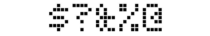 cran monochrome / monochrome display Regular Font OTHER CHARS
