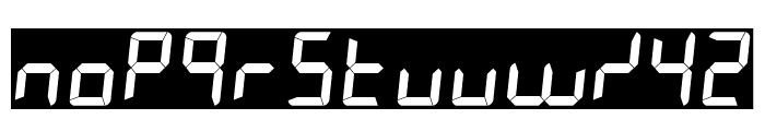 7LED italic Font LOWERCASE