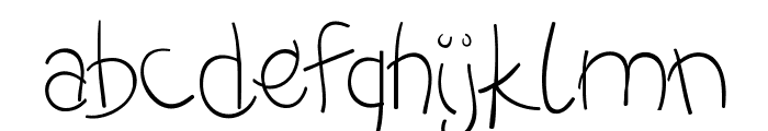 -MoodySpaghetty-DemoLight Font LOWERCASE